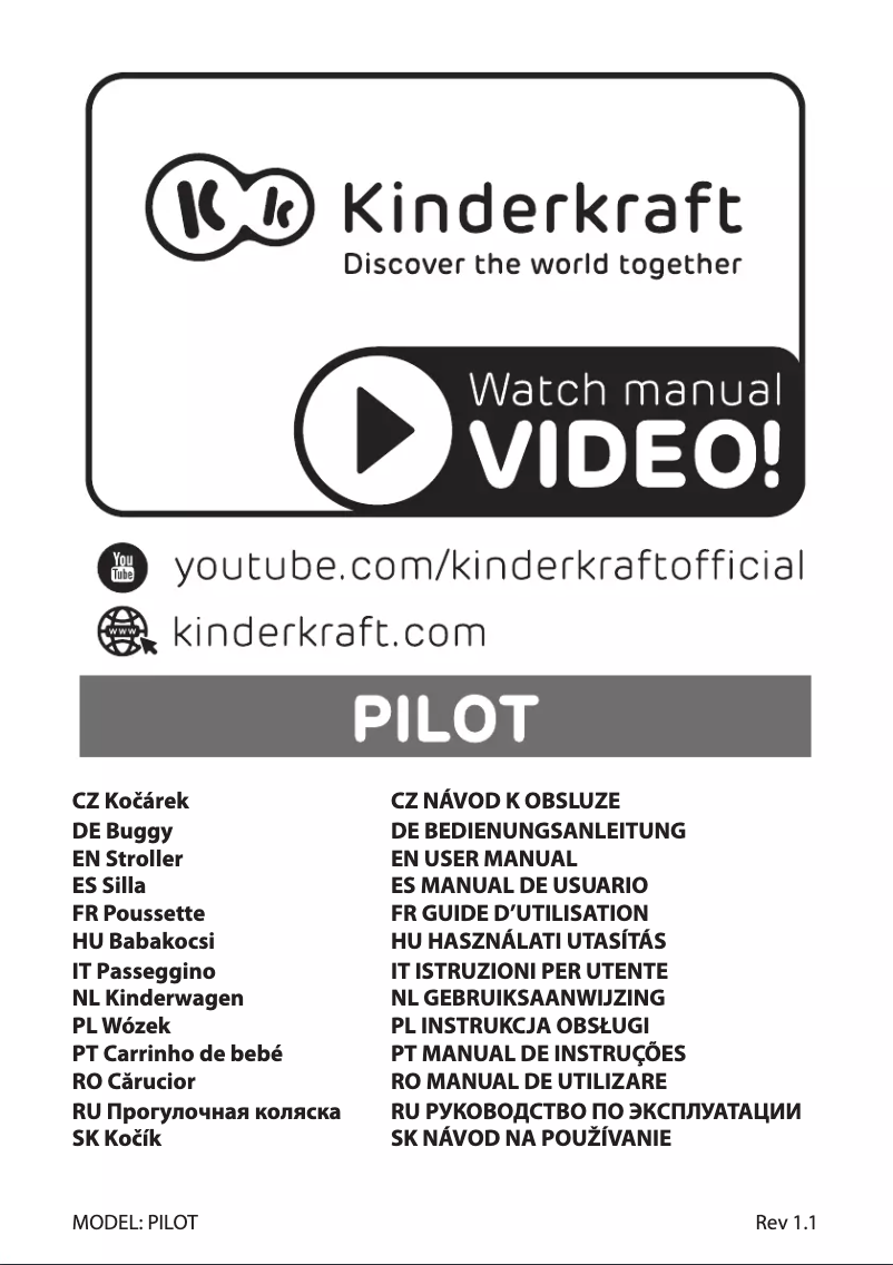 Página 1 del manual Manual de usuario Kindercraft PILOT