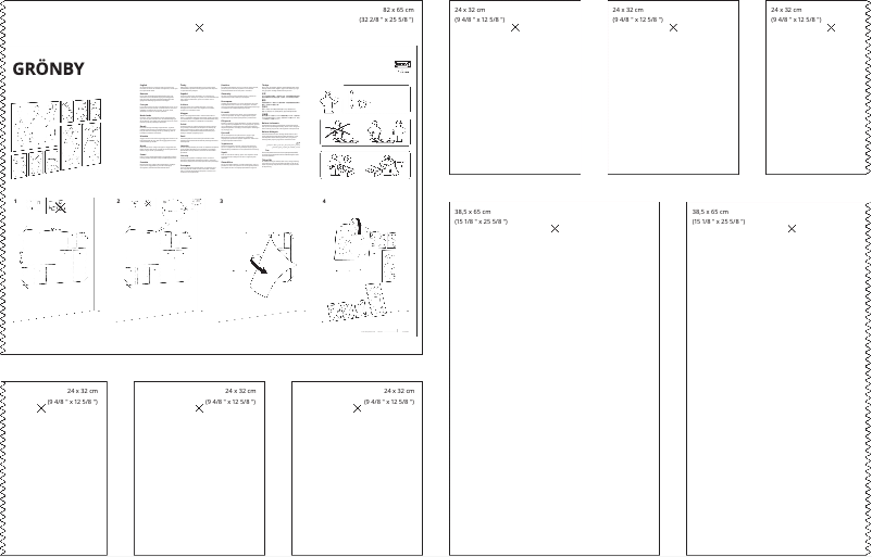 Page 1 de la notice Manuel utilisateur Ikea GRÖNBY 605.280.65