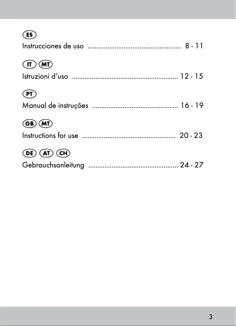 Page 1 de la notice Manuel utilisateur Crivit IAN 96800