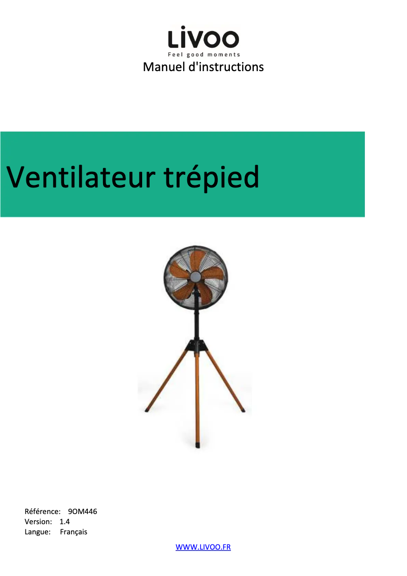 Page 1 de la notice Manuel utilisateur Livoo DOM446