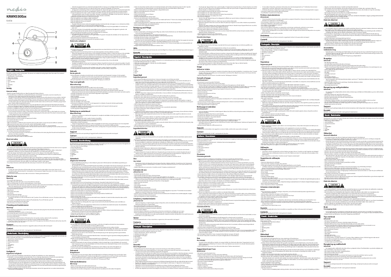 Page 1 de la notice Manuel utilisateur Nedis KAWK530EPK