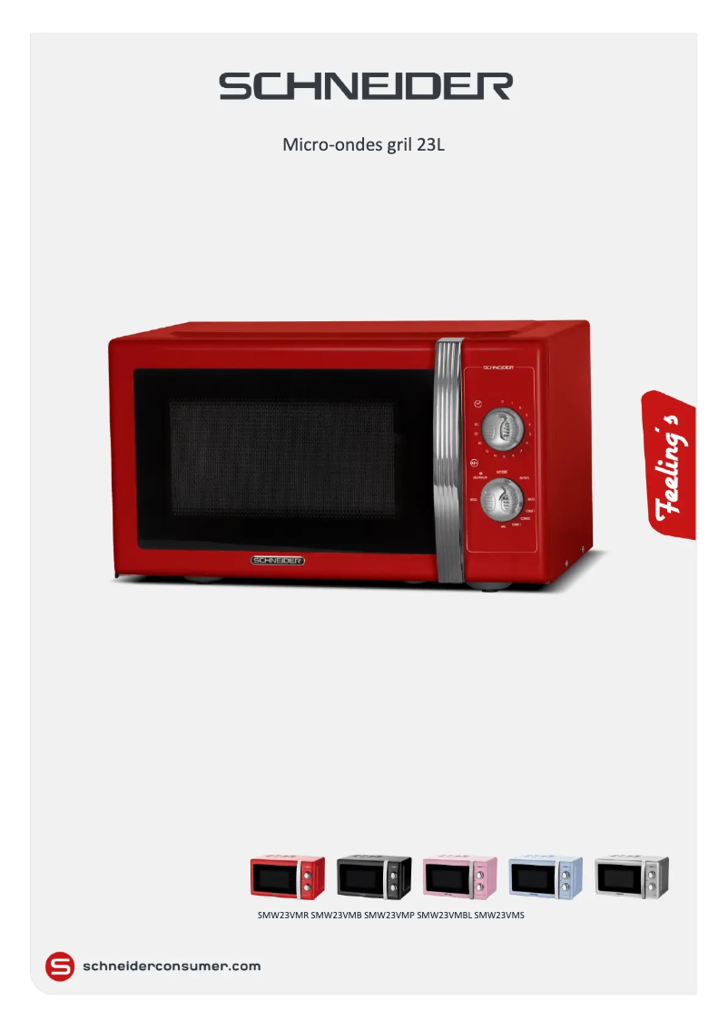 Page 1 de la notice Fiche technique Schneider SMW23VMR