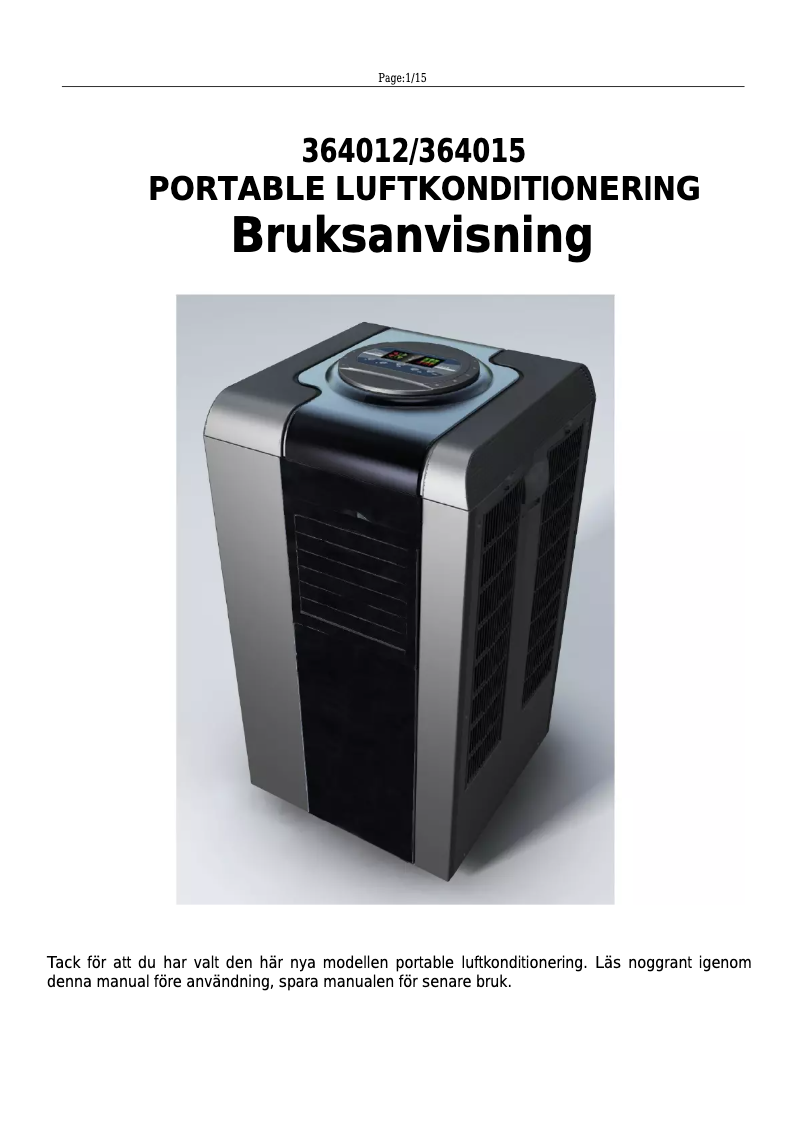 Page 1 de la notice Manuel utilisateur Retro 364015