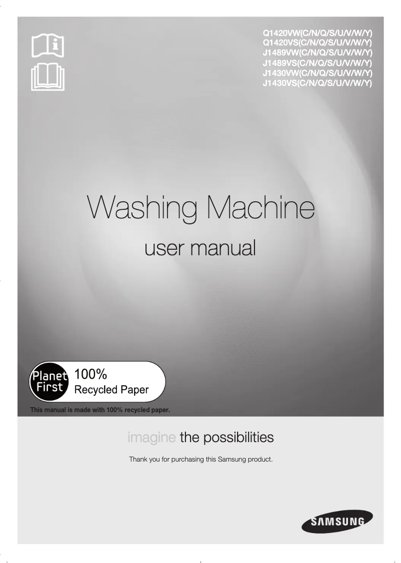 Página 1 del manual Manual de usuario Samsung Q1420VSS