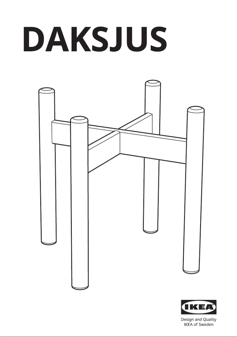 Page 1 de la notice Manuel utilisateur Ikea DAKSJUS 905.670.22