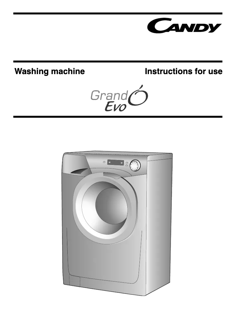 Page 1 of the manual User Manual Candy EVO S 7122