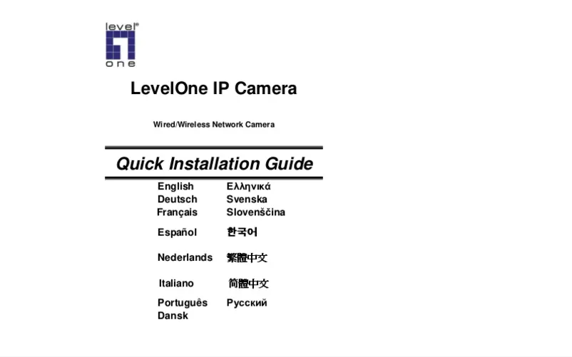 Página 1 del manual Manual de usuario LevelOne FCS-3091