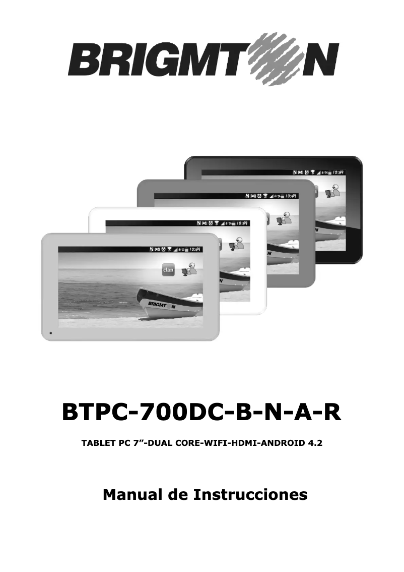 Page 1 de la notice Manuel utilisateur Brigmton BTPC-700DC