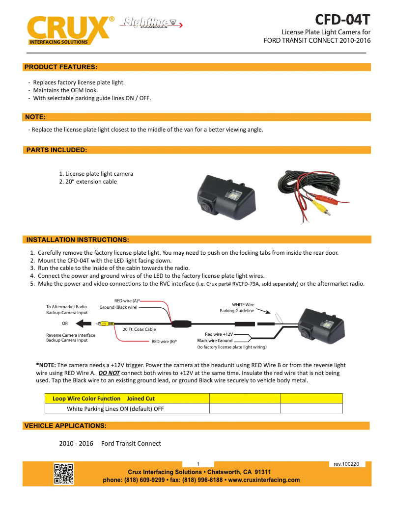 Página 1 del manual Manual de usuario CRUX CFD-04T