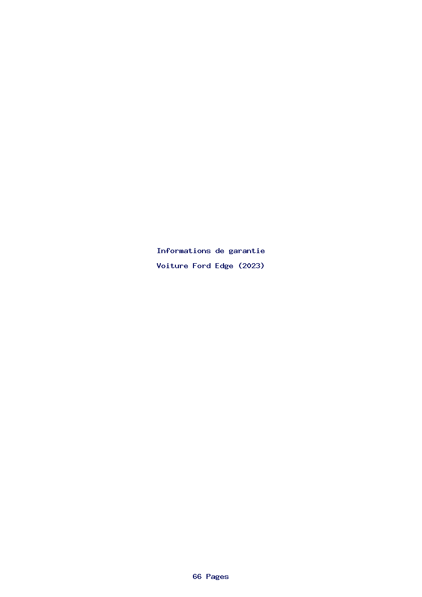 Image de la première page du manuel de l'appareil Edge (2023)