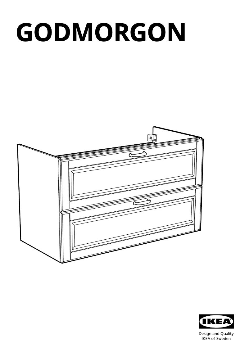 Page 1 de la notice Manuel utilisateur Ikea GODMORGON 403.876.60