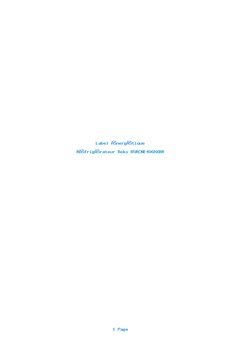 Image de la première page du manuel de l'appareil B5RCNE406HXBR