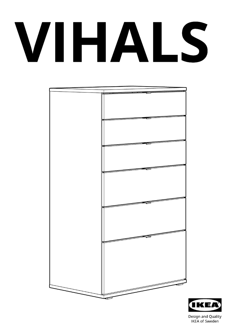 Page 1 de la notice Manuel utilisateur Ikea VIHALS 904.832.49