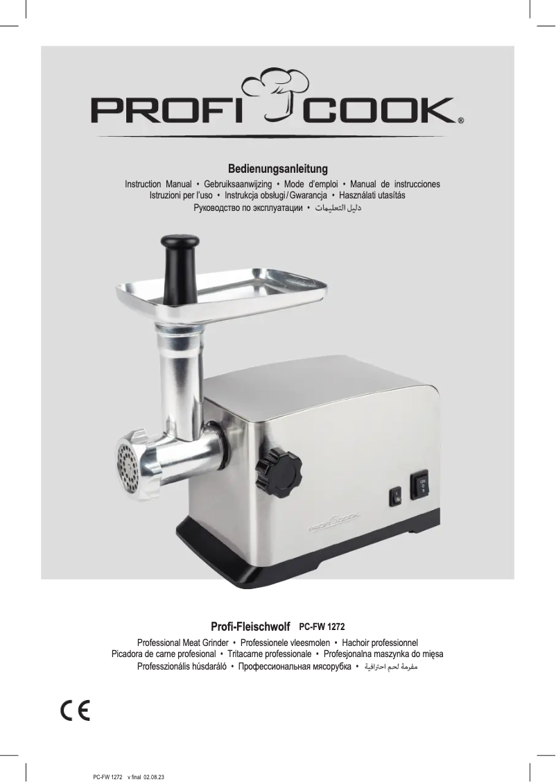 Page 1 de la notice Manuel utilisateur ProfiCook PC-FW 1272