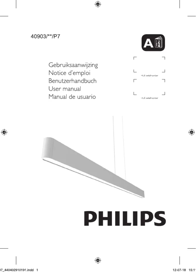 Página 1 del manual Manual de usuario Philips 4090331P7