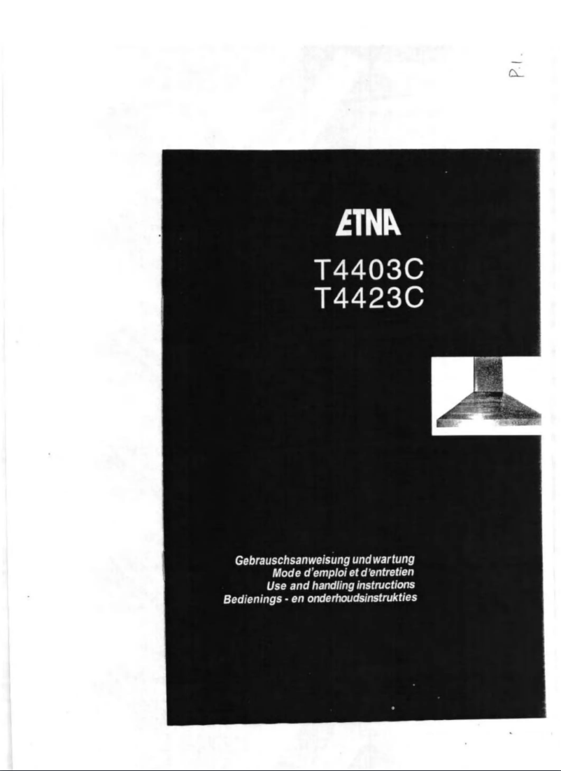 Page 1 de la notice Manuel utilisateur Etna T4423C
