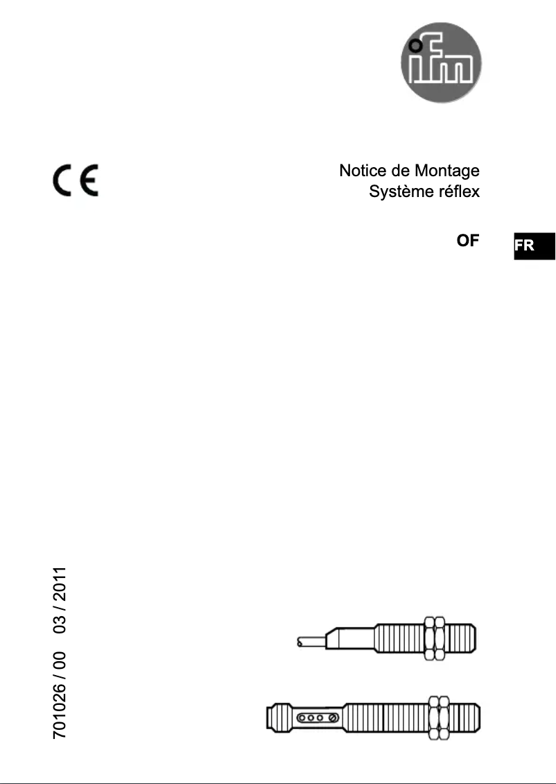 Page 1 de la notice Manuel utilisateur IFM OF5038