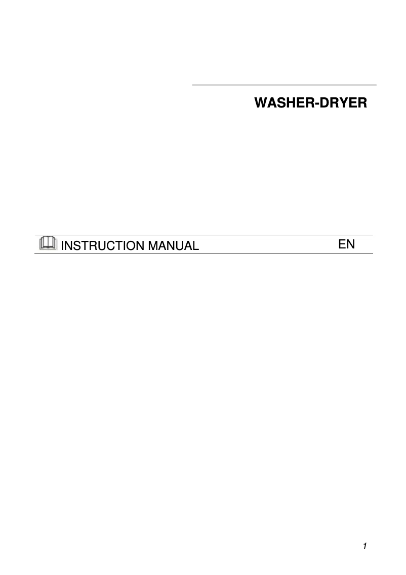 Page 1 de la notice Manuel utilisateur Gorenje WDI73120