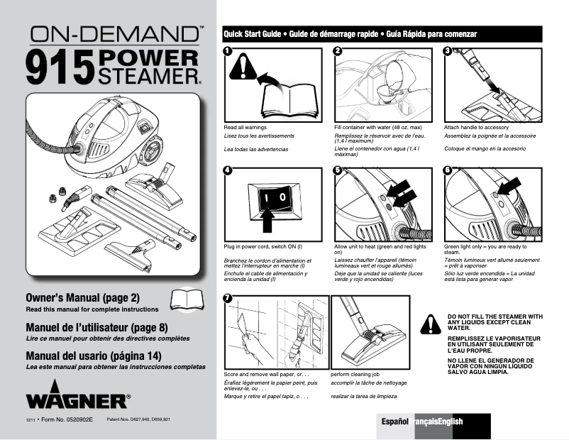 Page 1 of the manual User Manual Wagner 915
