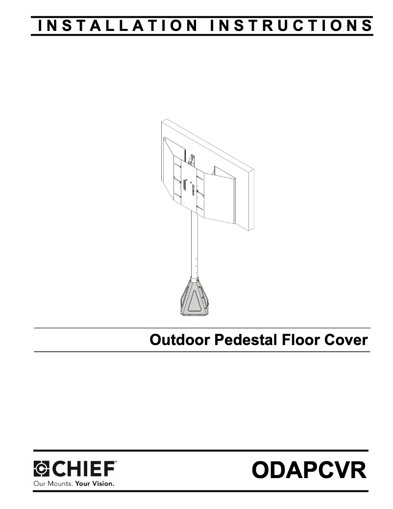 Page 1 de la notice Manuel utilisateur Chief ODAPCVRB