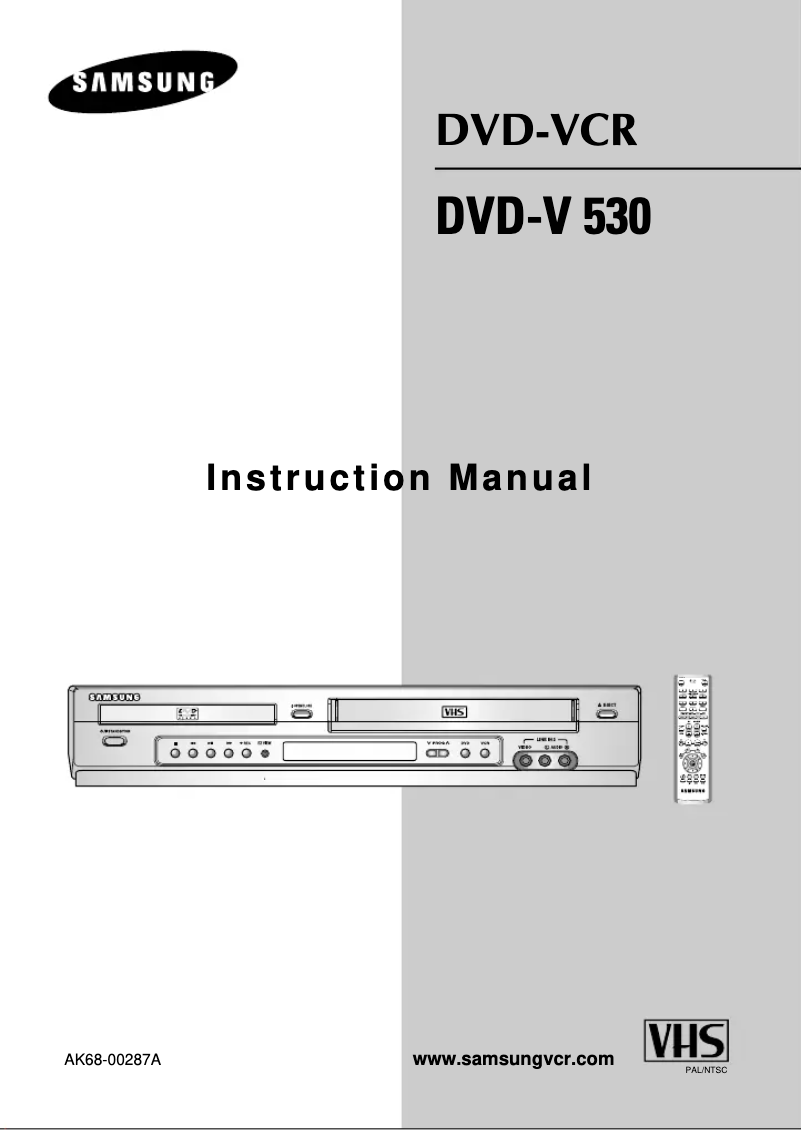 Page 1 de la notice Manuel utilisateur Samsung DVD-V530