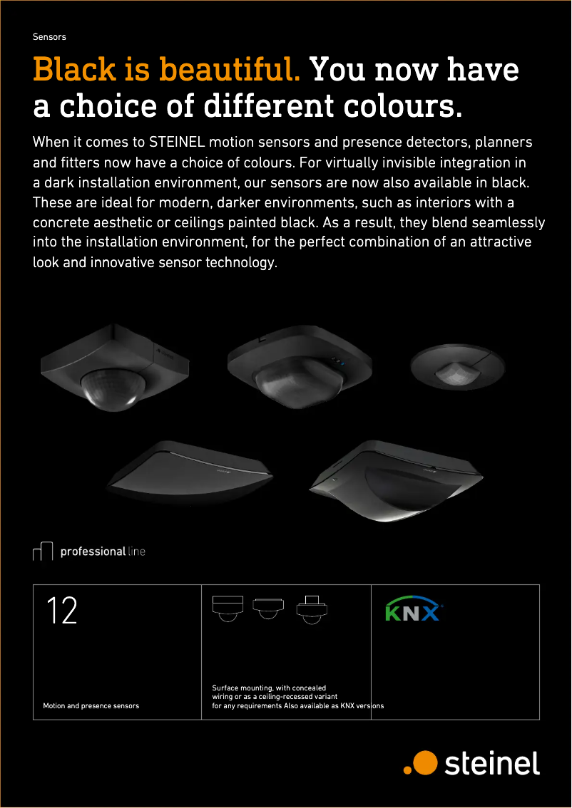 Page 1 de la notice Brochure Steinel IR Quattro HD 24m