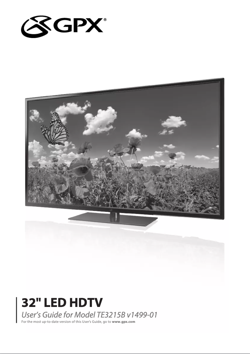 Page 1 de la notice Manuel utilisateur GPX TE3215B