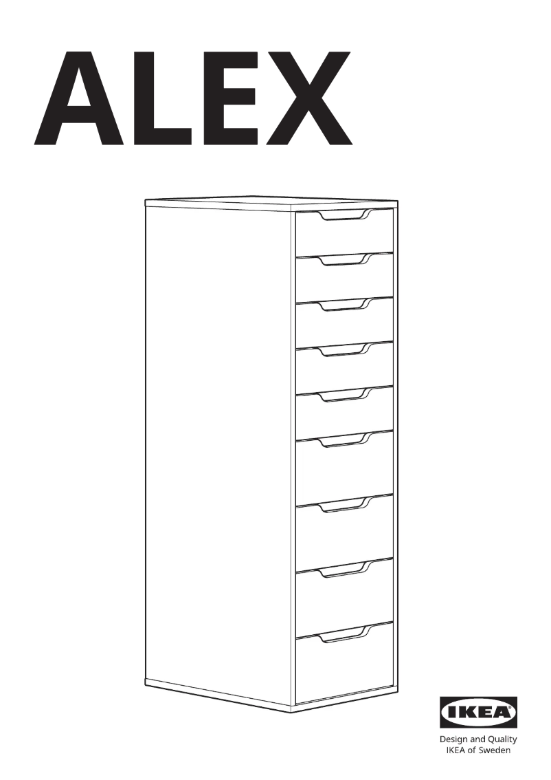 Page 1 de la notice Manuel utilisateur Ikea ALEX 904.834.52