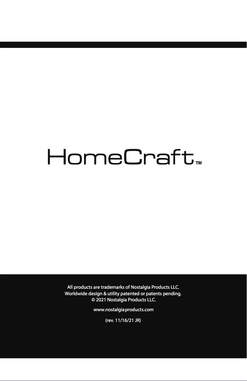 Page 1 de la notice Manuel utilisateur HomeCraft HCPO12BK