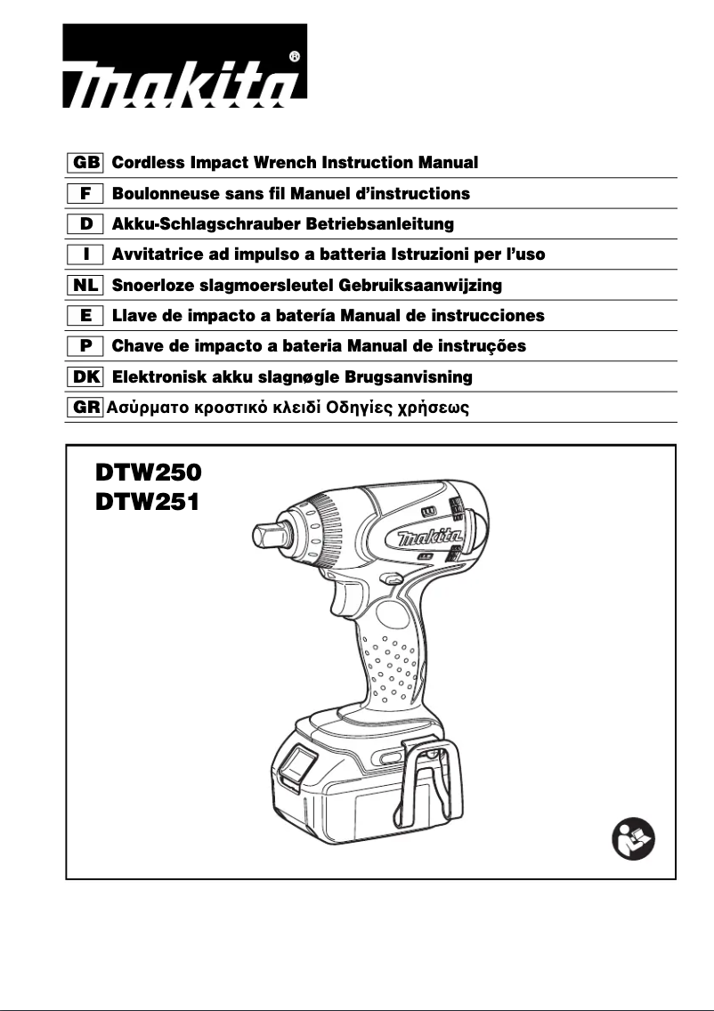 Page 1 de la notice Manuel utilisateur Makita DTW281
