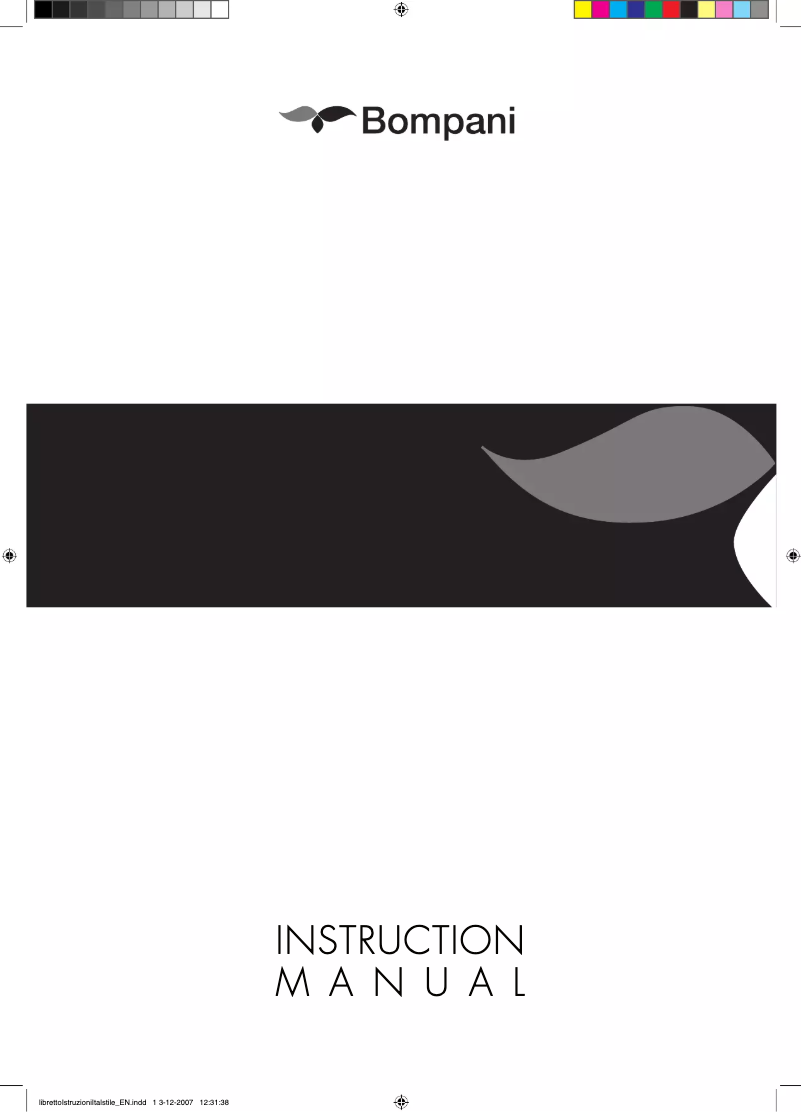 Page 1 de la notice Manuel utilisateur Bompani BI243VFA