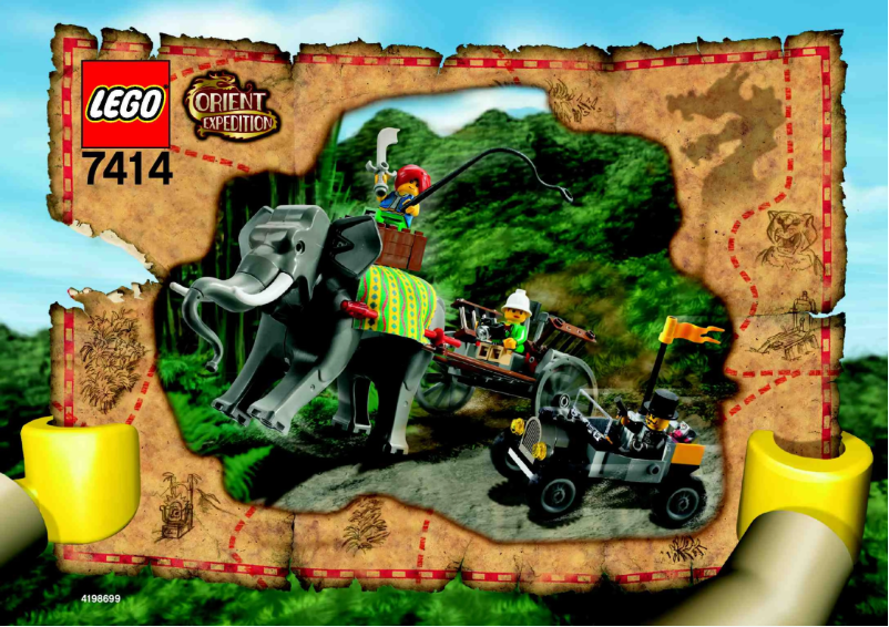 Page 1 de la notice Manuel utilisateur Lego Elephant Caravan