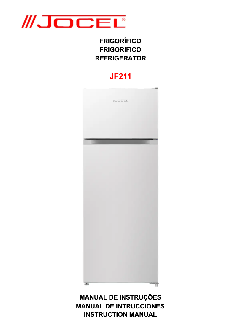 Page 1 de la notice Manuel utilisateur Jocel JF211