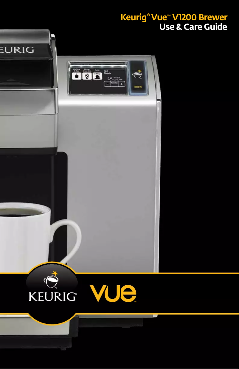 Page 1 de la notice Manuel utilisateur Keurig Vue V1200