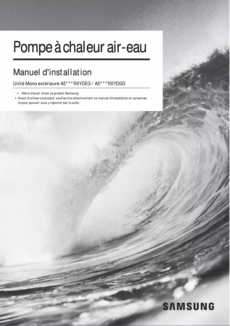 Página 1 del manual Manual de usuario Samsung AE120RXYDEG