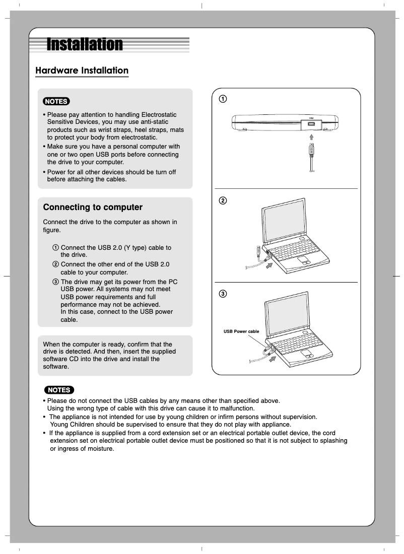 Page 1 de la notice Manuel utilisateur LG GP10NB20
