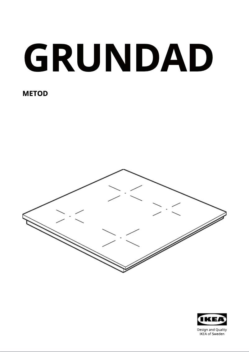 Page 1 de la notice Instructions / montage Ikea GRUNDAD