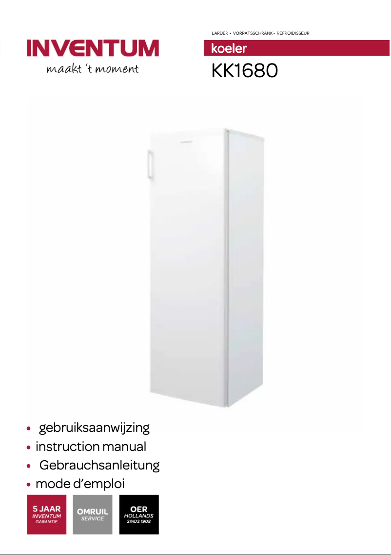 Página 1 del manual Manual de usuario Inventum KK1680