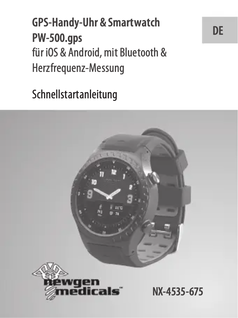 Page 1 de la notice Manuel utilisateur Newgen Medicals PW-500.gps