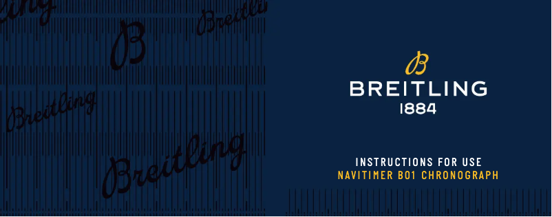 Página 1 del manual Manual de usuario Breitling Navitimer B01 Chronograph 46