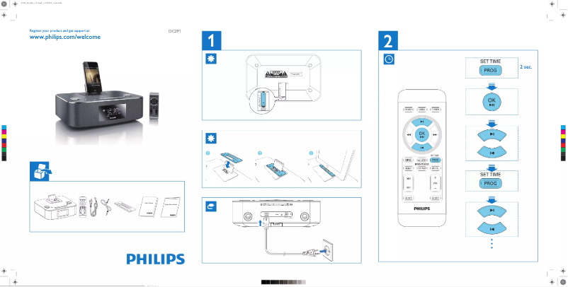 Página 1 del manual Guía de inicio rápido Philips DC291