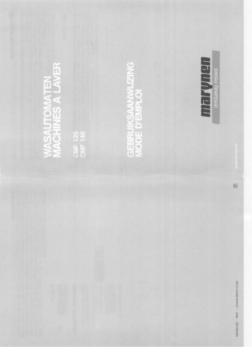 Page 1 de la notice Manuel utilisateur Marynen CMF 125