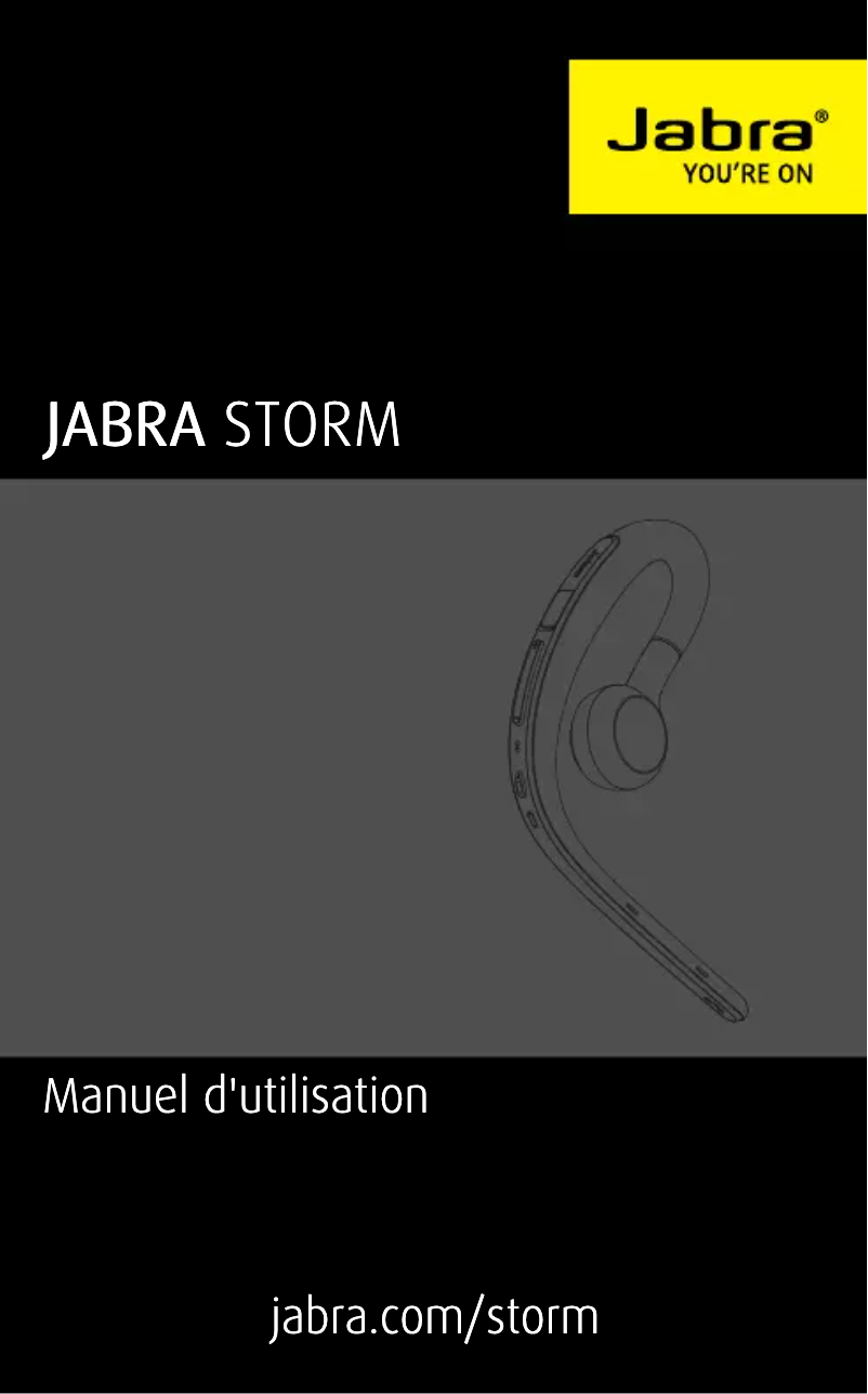 Page 1 de la notice Manuel utilisateur Jabra Storm