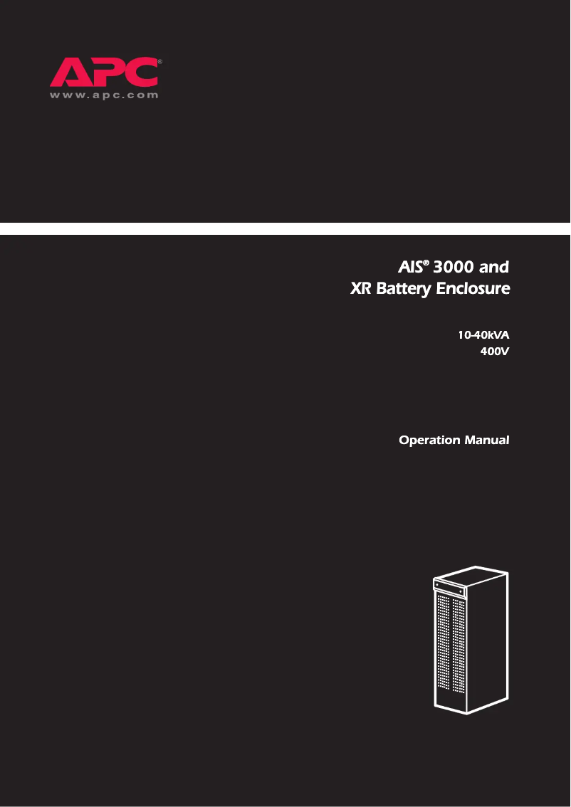 Page 1 de la notice Manuel utilisateur APC ISVT20KH4B4S