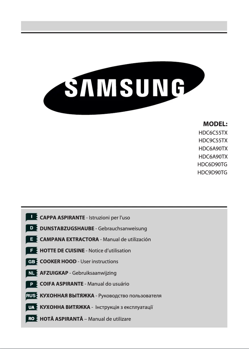 Page 1 de la notice Manuel utilisateur Samsung HDC6A90TX