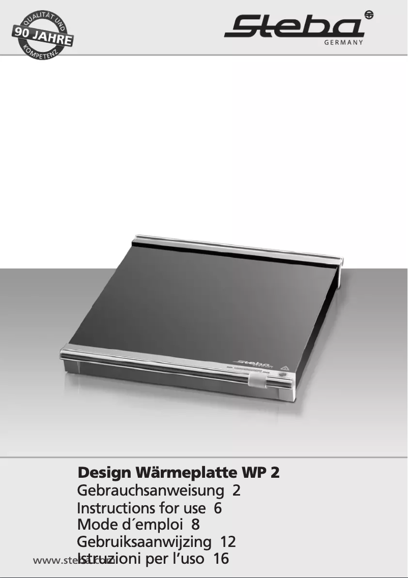 Page 1 de la notice Manuel utilisateur Steba WP 2