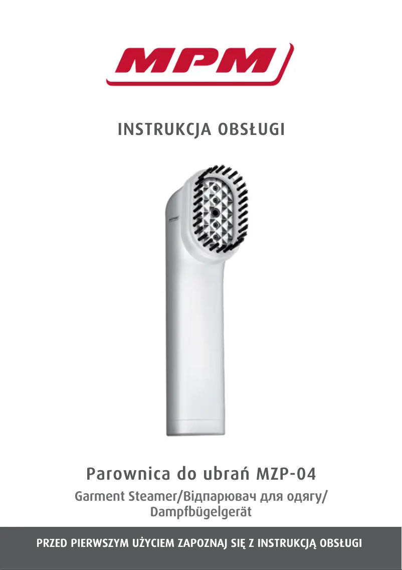 Page 1 of the manual User Manual MPM MZP-04