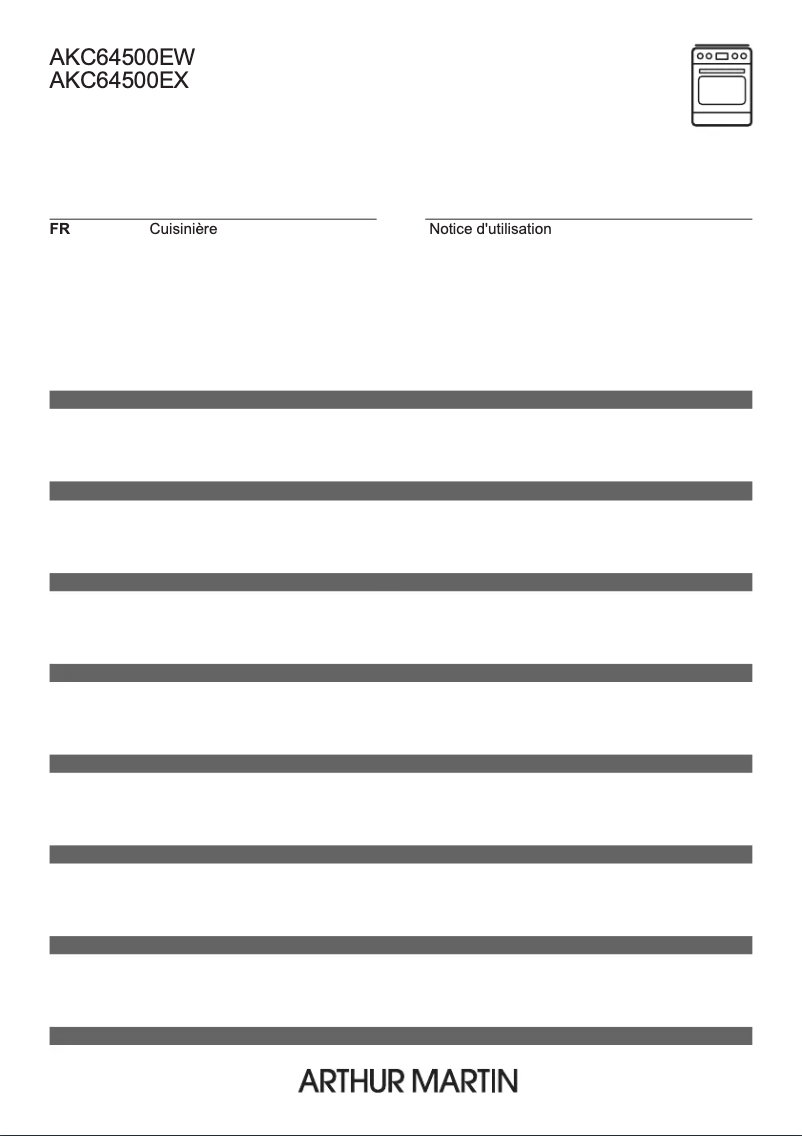 Página 1 del manual Manual de usuario Arthur Martin AKC64500EW