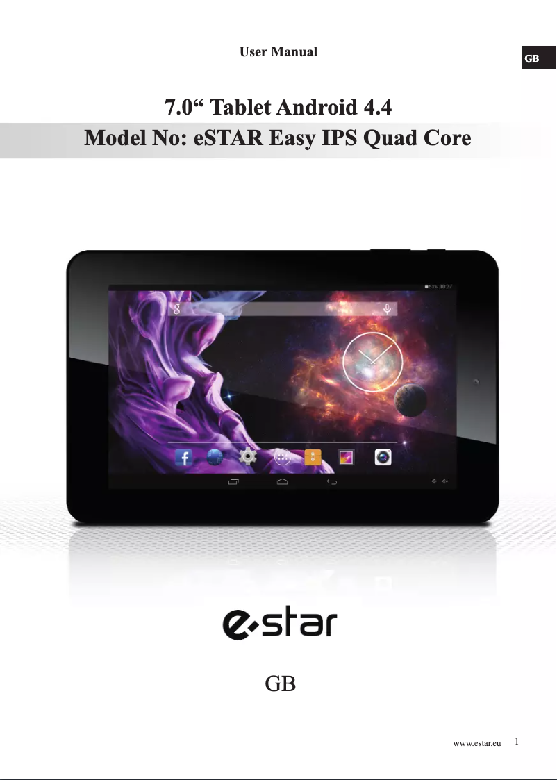 Page 1 de la notice Manuel utilisateur eSTAR MID7318