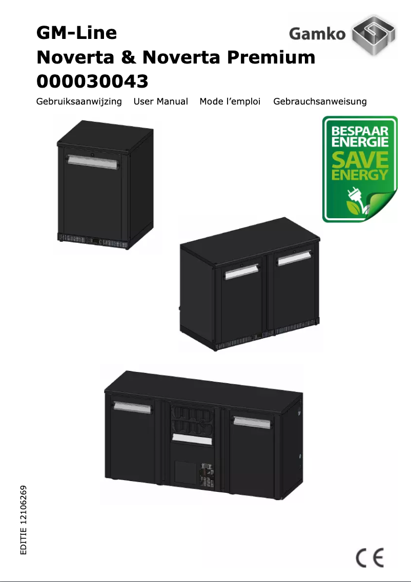 Page 1 de la notice Manuel utilisateur Gamko Noverta Premium 000030043